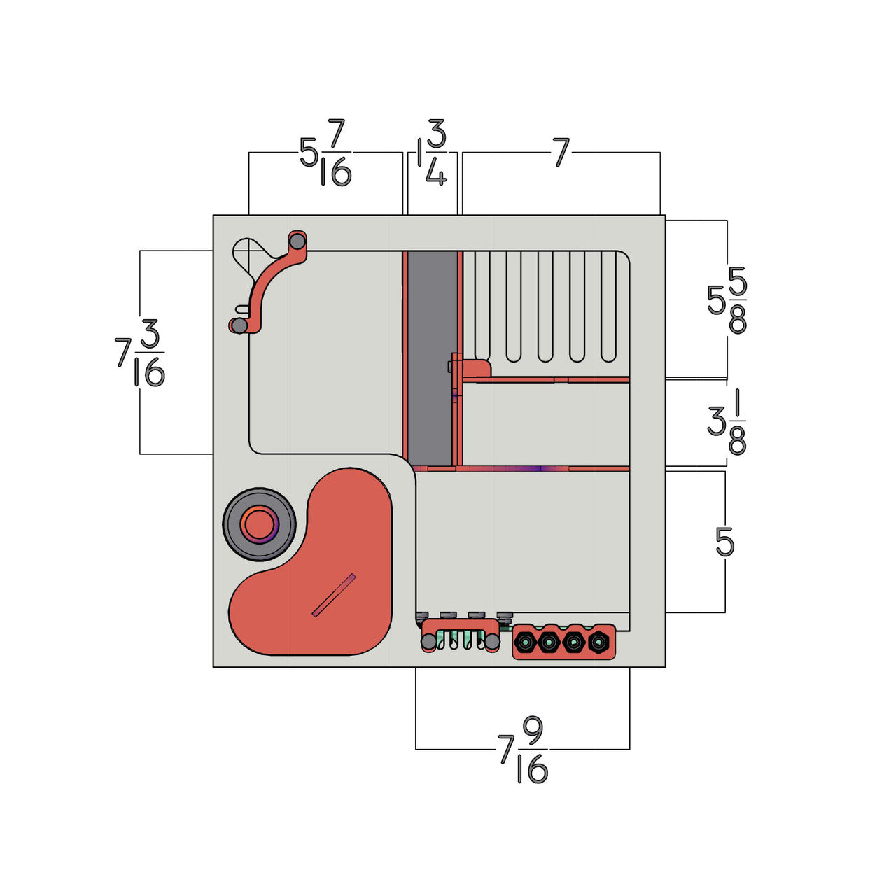 RedFlex 4-In-1 Sump 100 (16" x 16" x 16") - Pro Clear Aquatic Systems