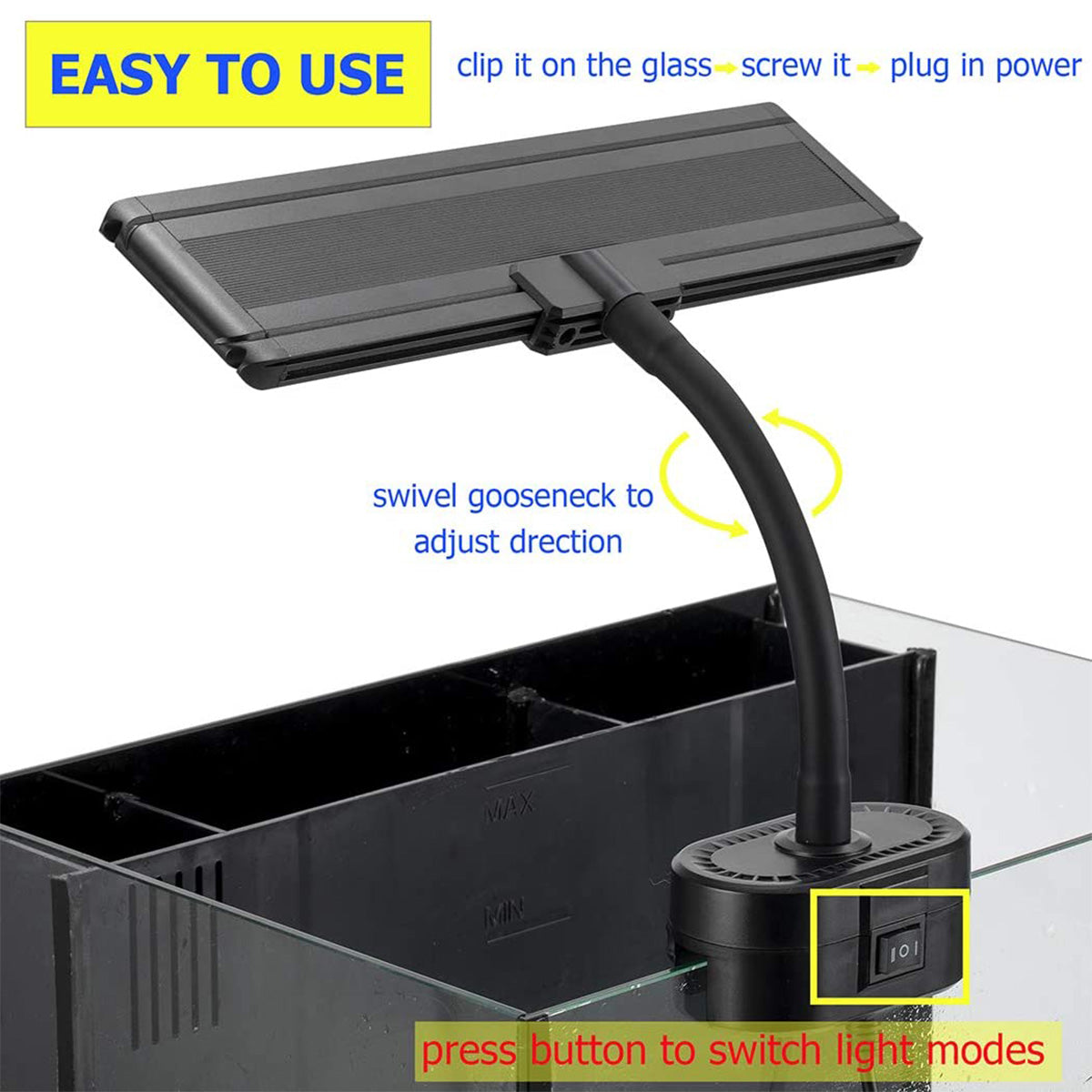 Clip On LED Aquarium Light 14W - hygger