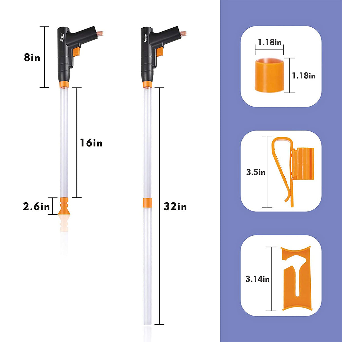 Hand Water Pump 3-IN-1 Water Changer - hygger