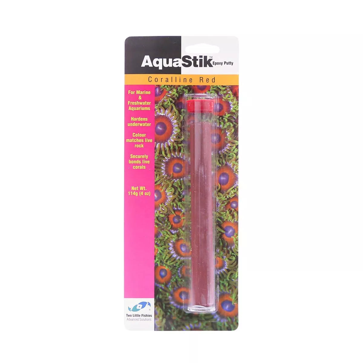 Two Little Fishies AquaStik Red Coralline 4oz