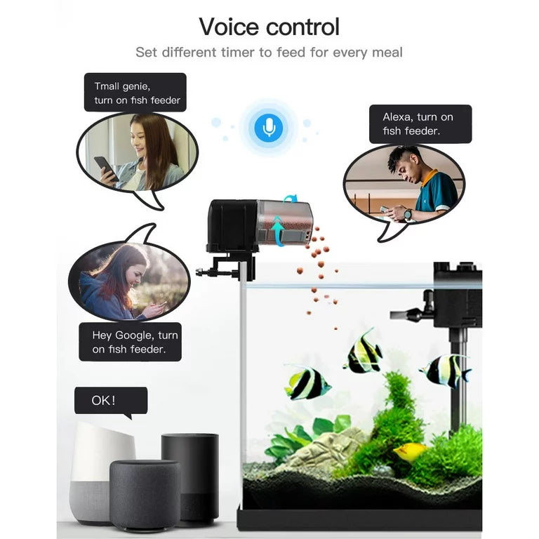 WiFi Intelligent Automatic Fish Feeder-iLONDA