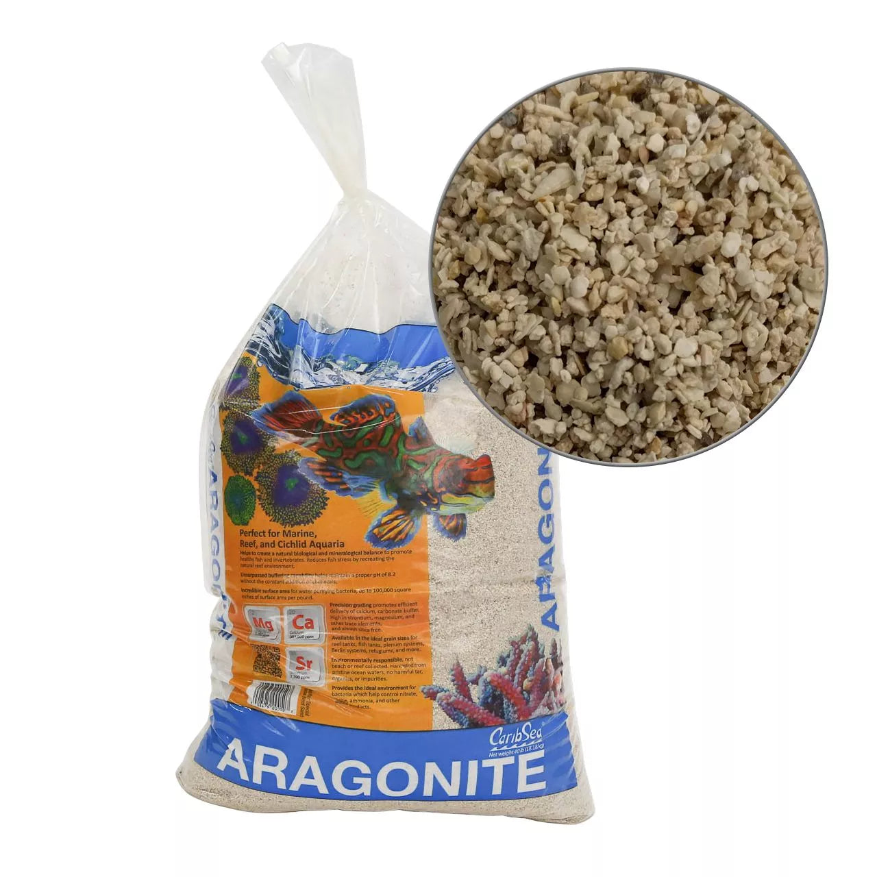 Aragonite Special Grade Dry Sand 40lbs - CaribSea