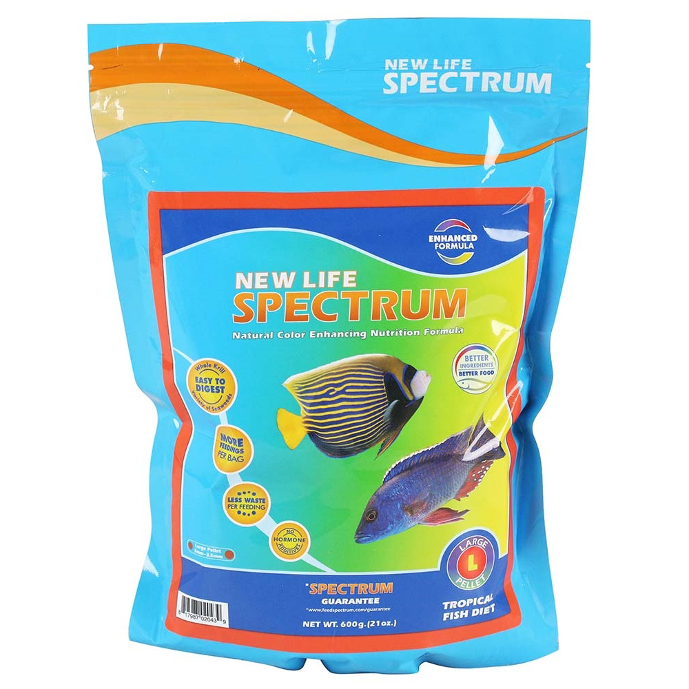 New Life Spectrum Tropical Fish Diet - Large Pellet - 600g – InsideReef