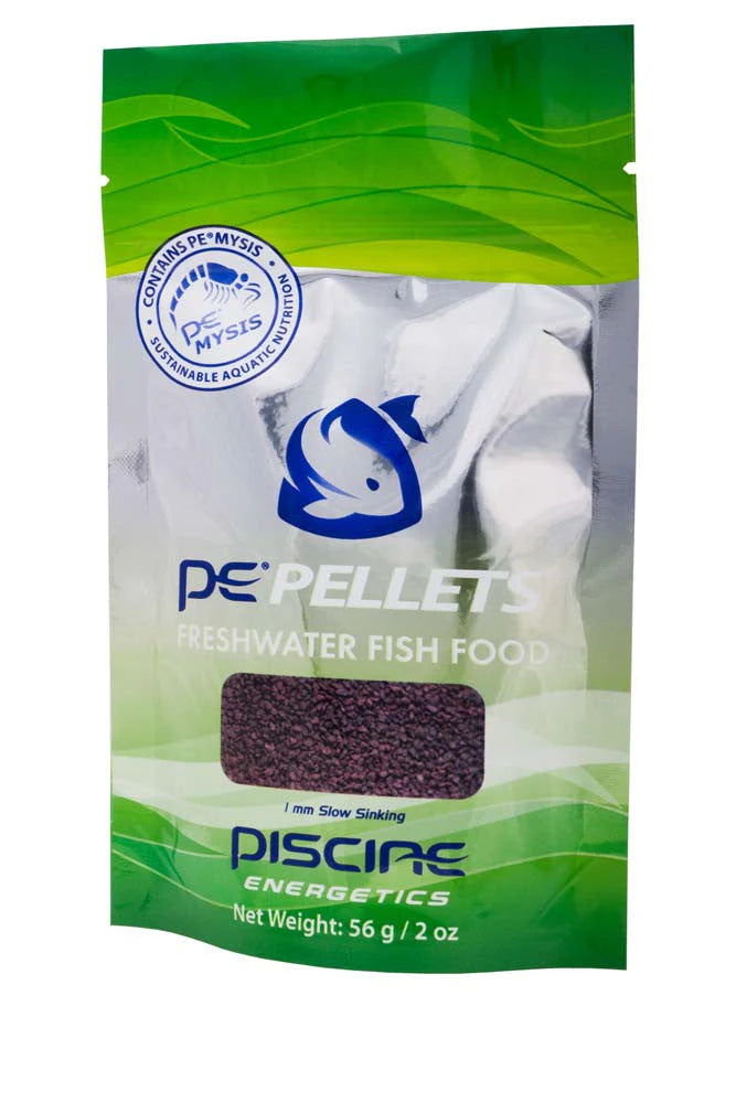 PE 2oz Freshwater Pellets Slow Sinking 1mm - Piscine Energetics