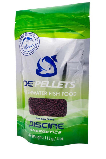 PE 4oz Freshwater Pellets Slow Sinking 2mm - Piscine Energetics