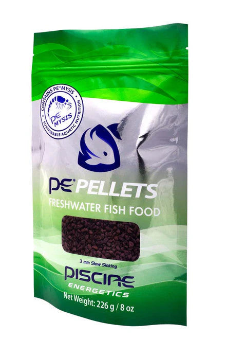 PE 8oz Freshwater Pellets Slow Sinking 3mm - Piscine Energetics