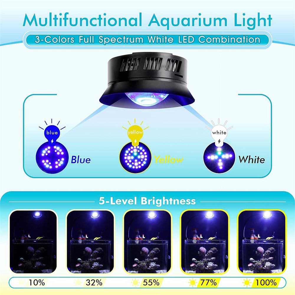 Marine Clip On LED Light Dimmable 30W - hygger