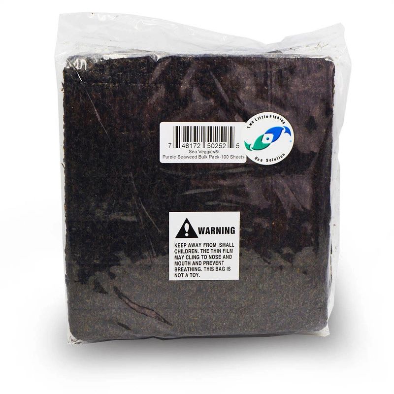 Sea Veggies Purple Seaweed - Bulk Pack 100 Sheets - Two Little Fishies