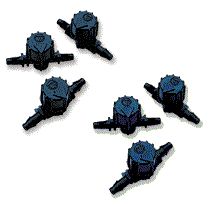 Micro Airline Valve barb x barb - 6 pk